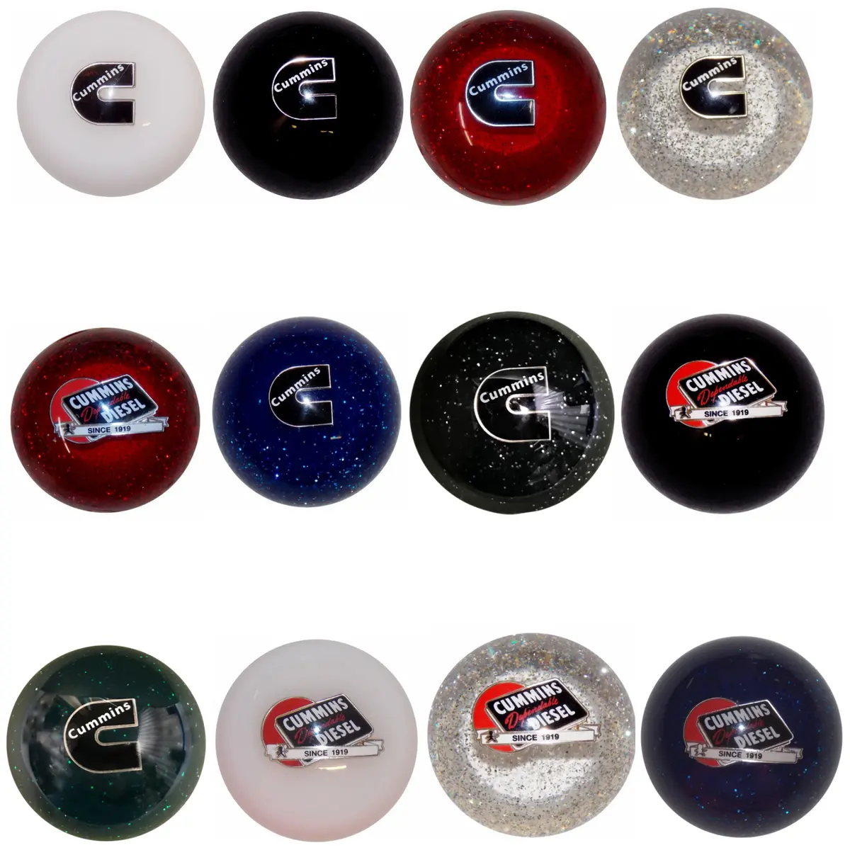 Cummins Emblem Brake Knobs Twisted Shifterz (Choose Color) 1