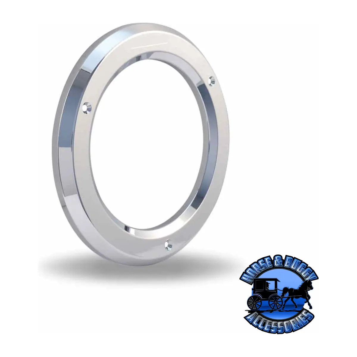 Tbez-4Ch3 4″ Screw On Round Bezel – Chrome Abs Plastic 1