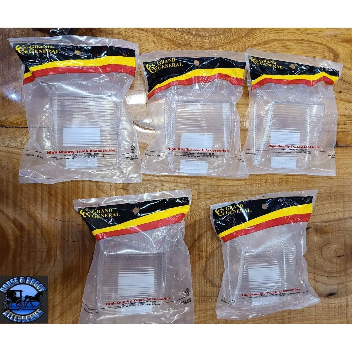 Kenworth Grakon 5000 Set Of 5 Clear Lens Conversion Kit Square Cab Lights (5X 81319) 1