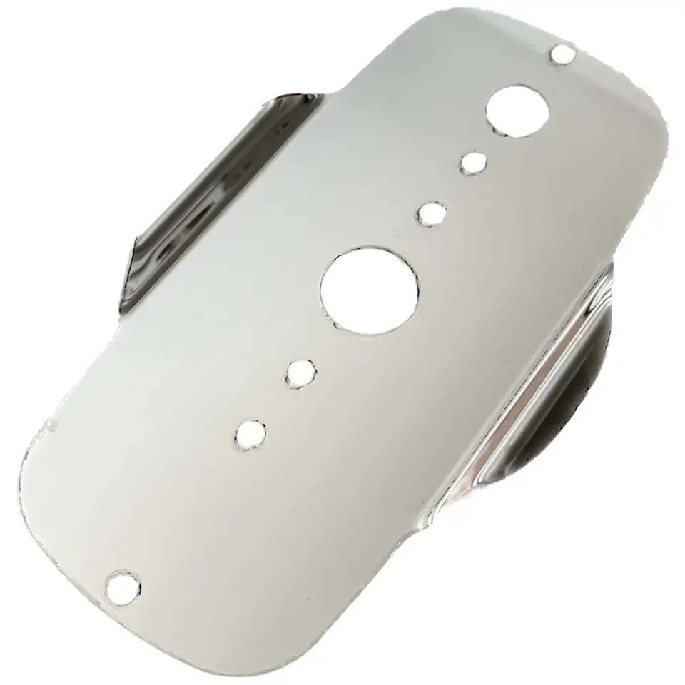 2008 + Peterbilt Above Cb Radio - (1) Watermelon Light Hole (Plate Only) Stainless #1024 1