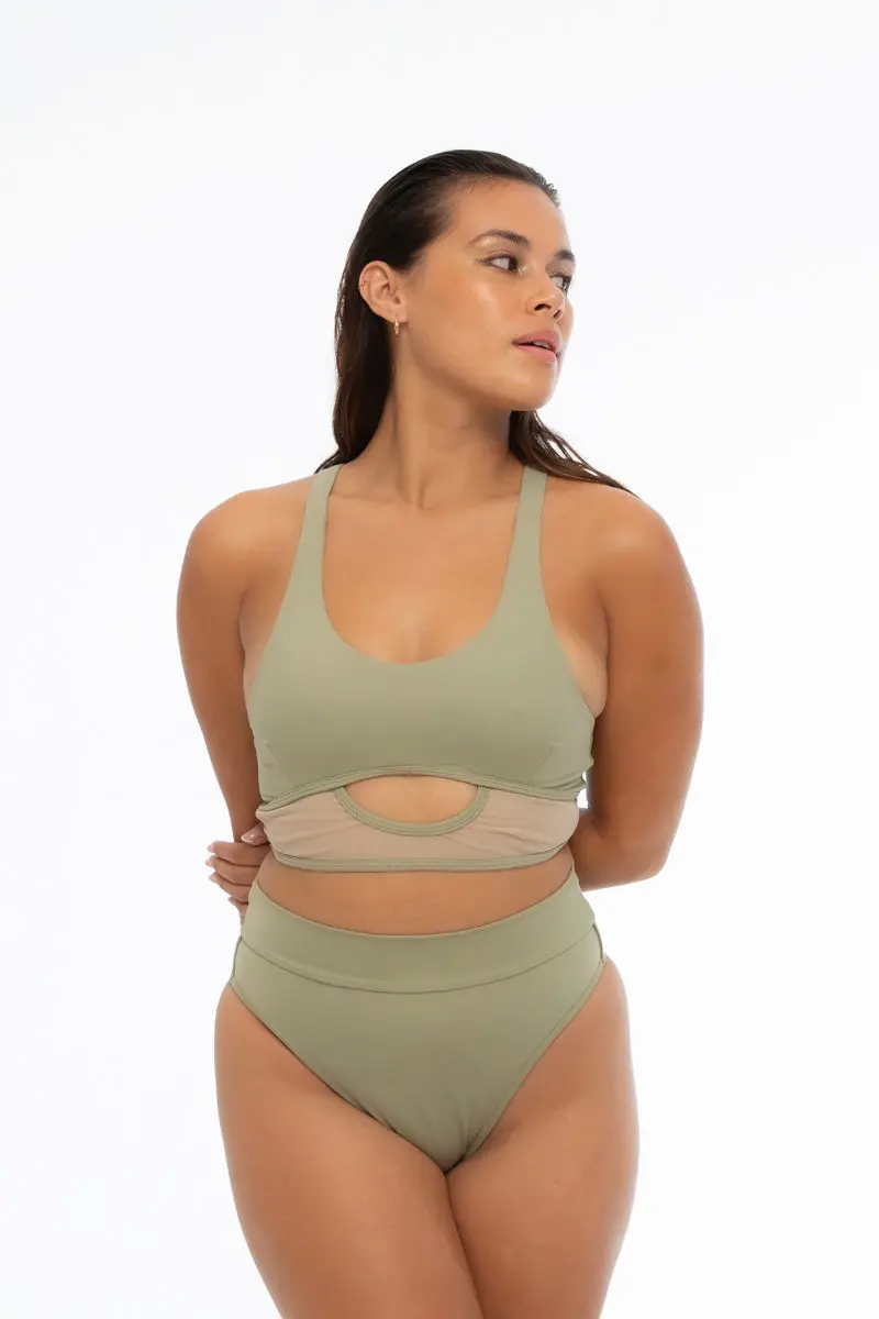Nona Perkasa Amara Top - Light Sage 1