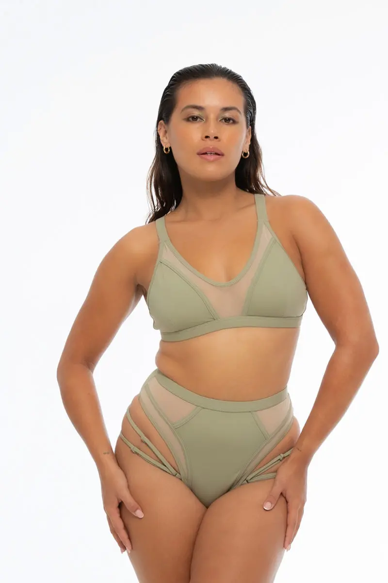 Nona Perkasa Solace Top - Light Sage 1