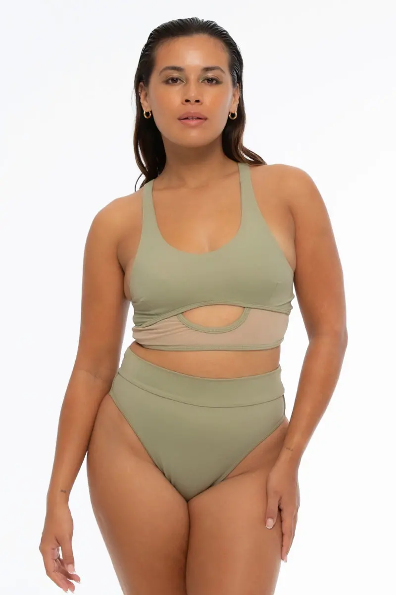 Nona Perkasa Amara Bottoms - Light Sage 1