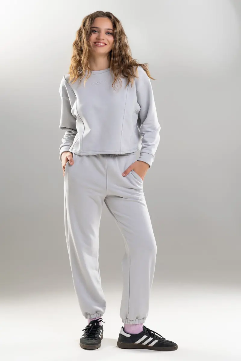 Paradise Chick Supreme Jersey Logo Joggers - Light Grey 1