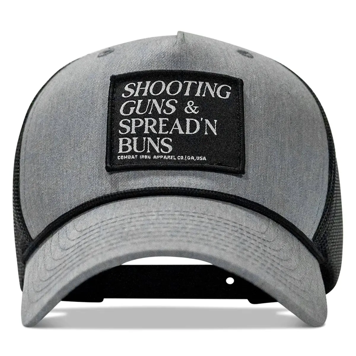 Shooting Guns & Spread'n Buns Patch Rope Snapback Hat 3