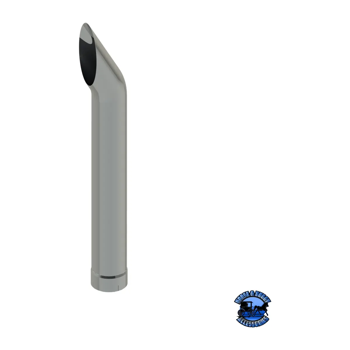 505C-054-1103 5"X54" Short 30 Exhaust Stack - Expanded End 1