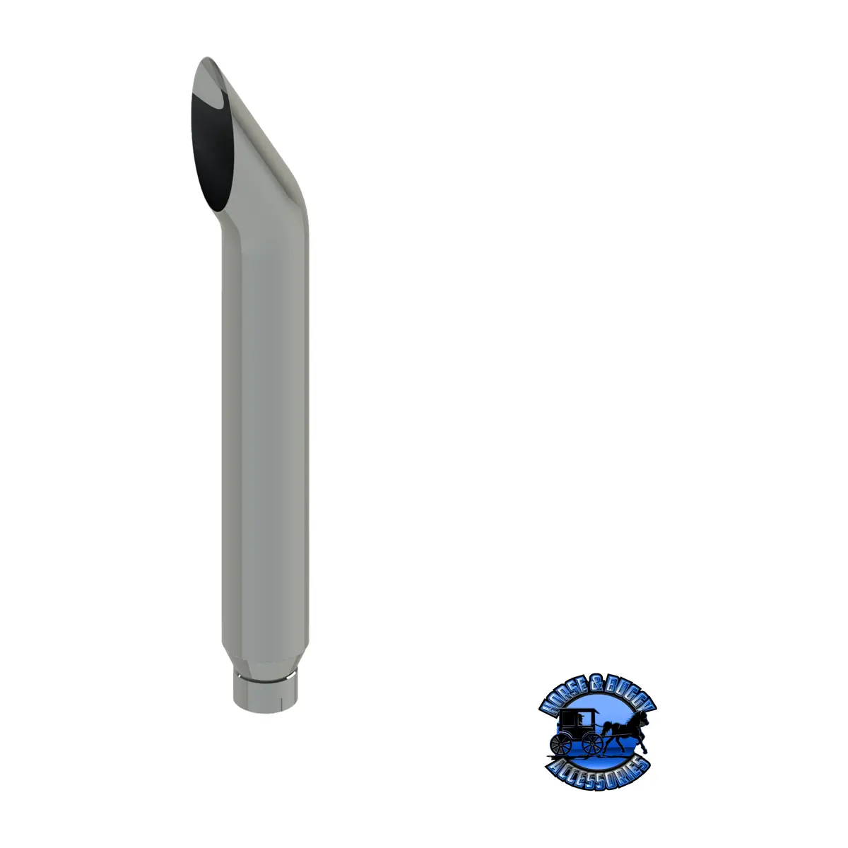 506D-068-1103 6"X68" Short 30 Exhaust Stack - Reduced To 5" And Expanded Id 1