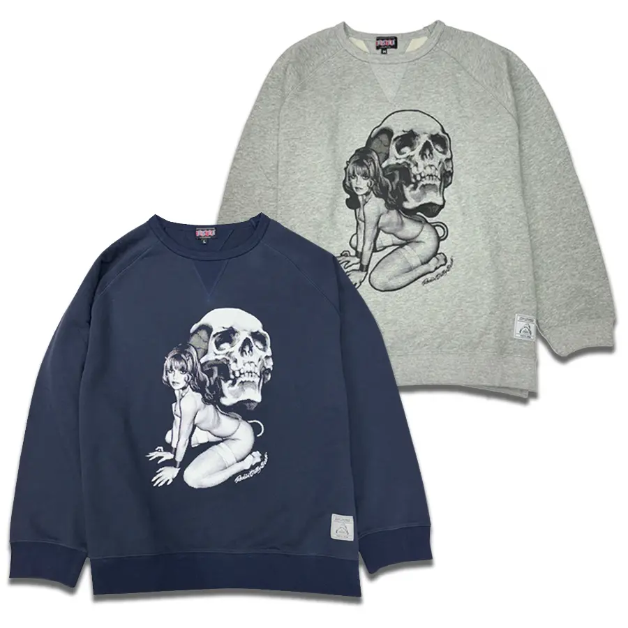 “Skull&Girl” Crewneck Sweat 1