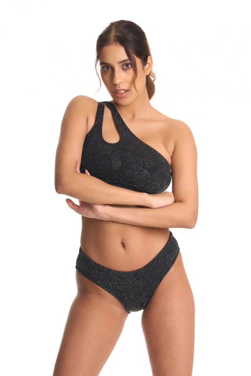 Bandurska Someday Top - Shimmery Black 3