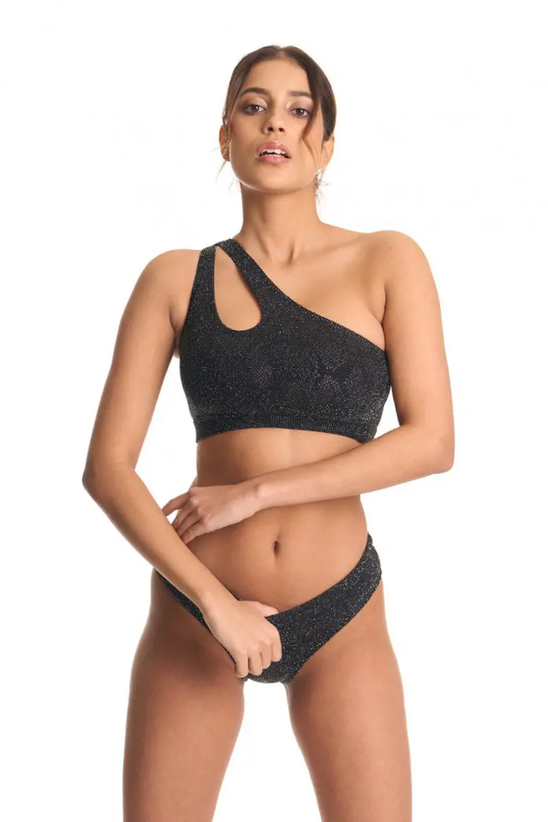 Bandurska Someday Top - Shimmery Black 4