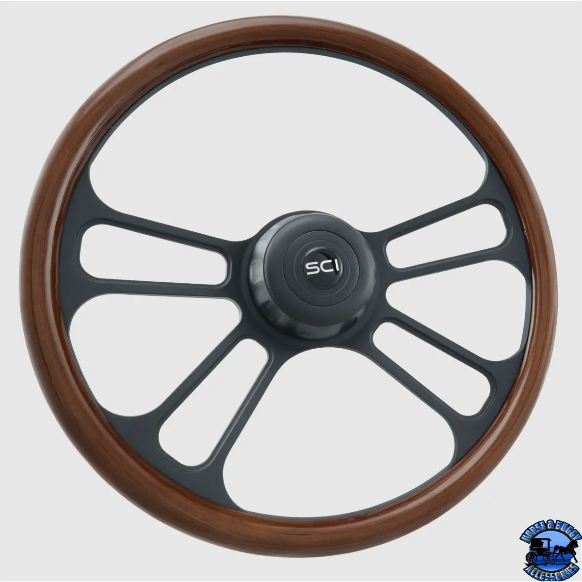 Sc-281-3281-77281 Steering Creations Phoenix 18" Half Wrap Wheel 1