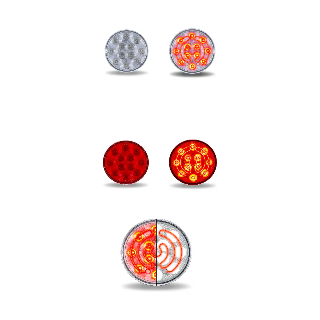 4" Heated Round Trux Leds (Choose Color) 1