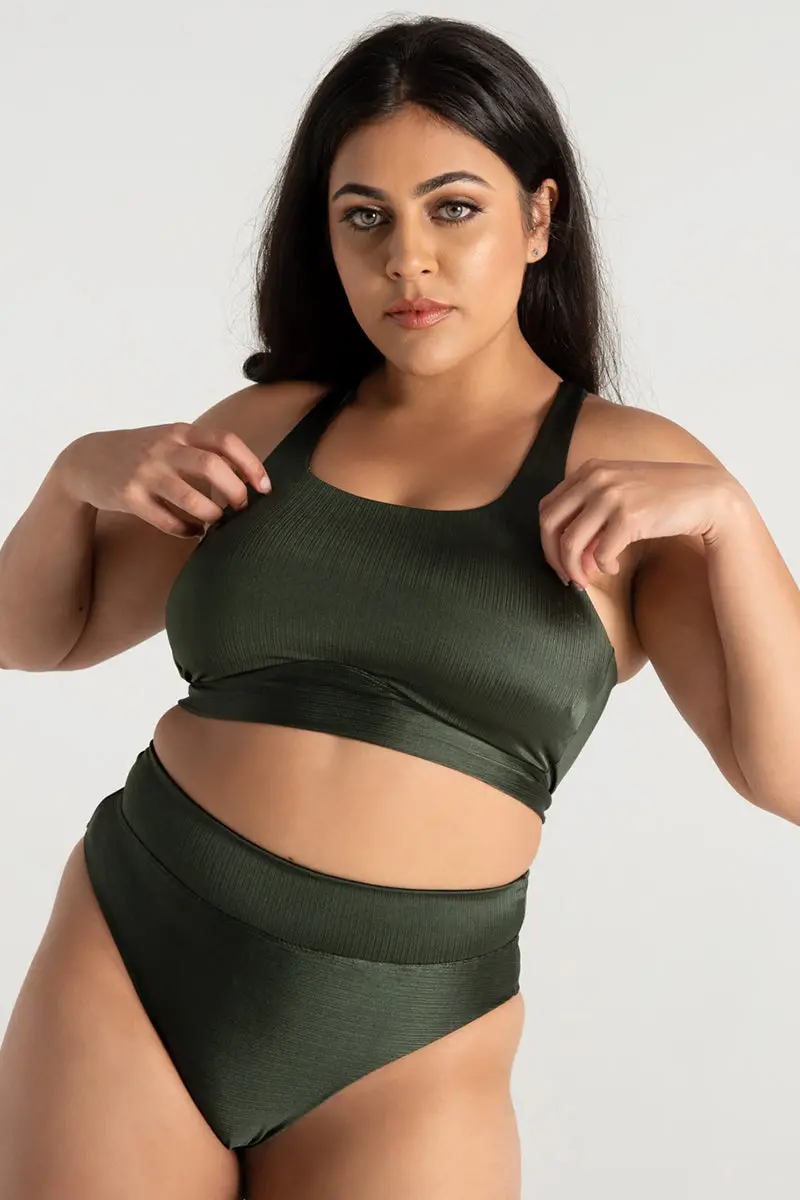 Tatiana Active Adeline Shorts - Pine Green 1