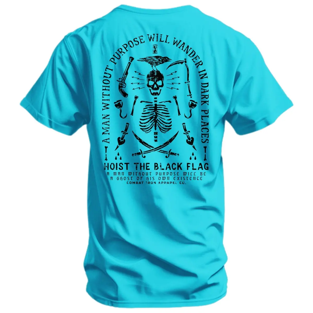Hoist The Black Flag Skull & Bones Men's T-Shirt 24