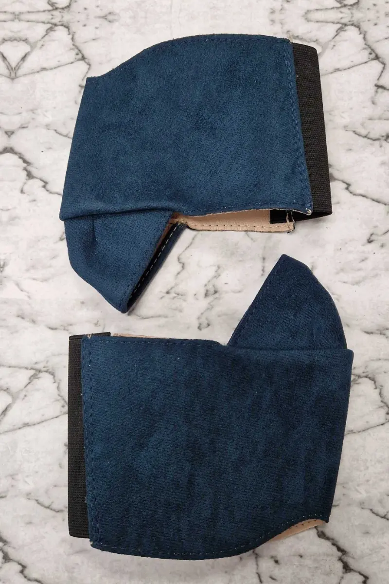 Hella Heels Classique 7Inch Boot Protector - Teal Faux Suede 1