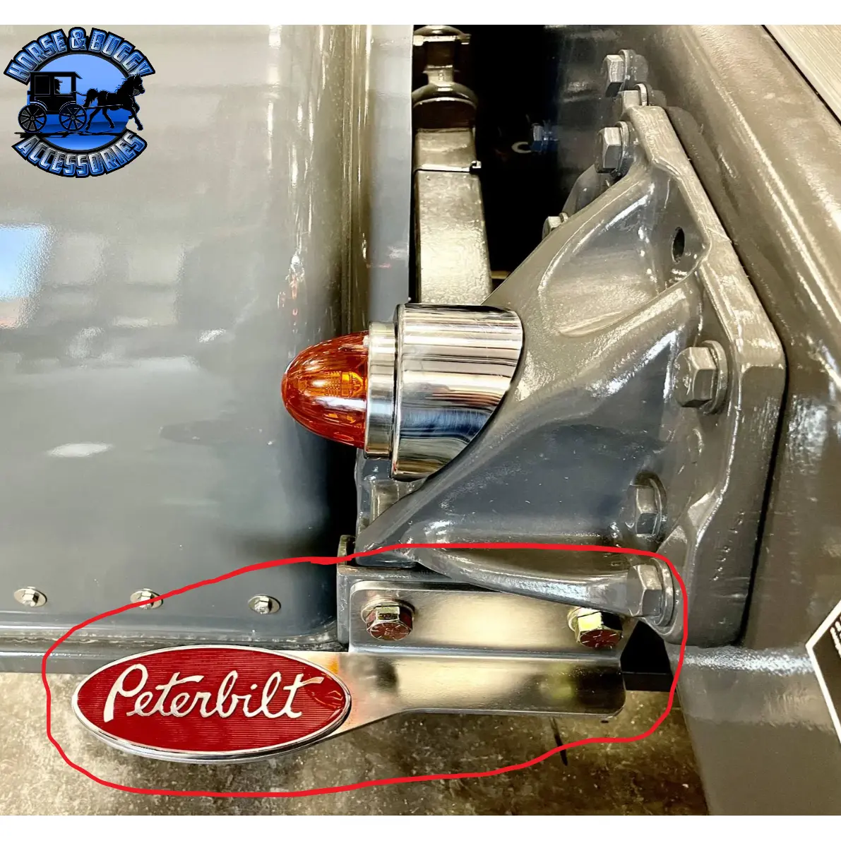 Nu-1801 Peterbilt Frame Steps Low Air Leaf Suspension 2005 And Newer (Sold In Pairs) (Emblem Not Included) #Nu-1801 1