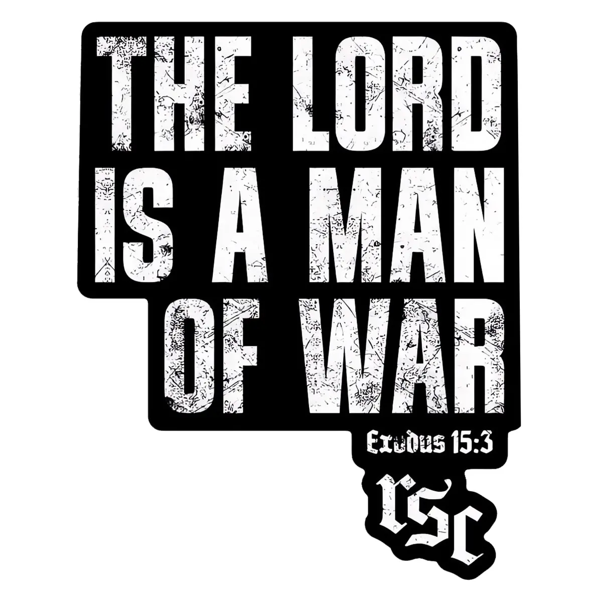 The Lord Is A Man Of War Decal 1