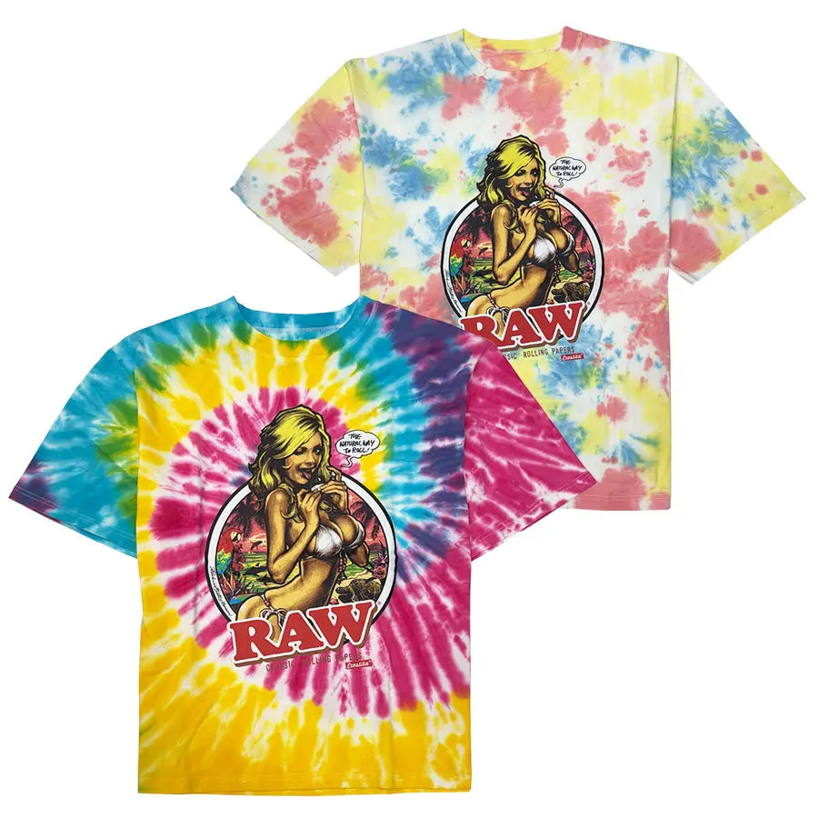 "Raw Girl" Tie Dye T-Shirt 1