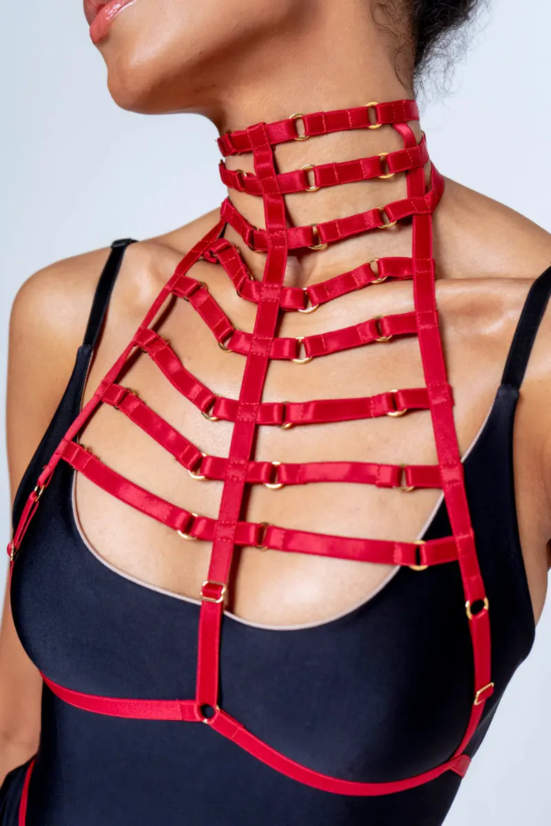 Sorte Nyx Top Harness - Red 1
