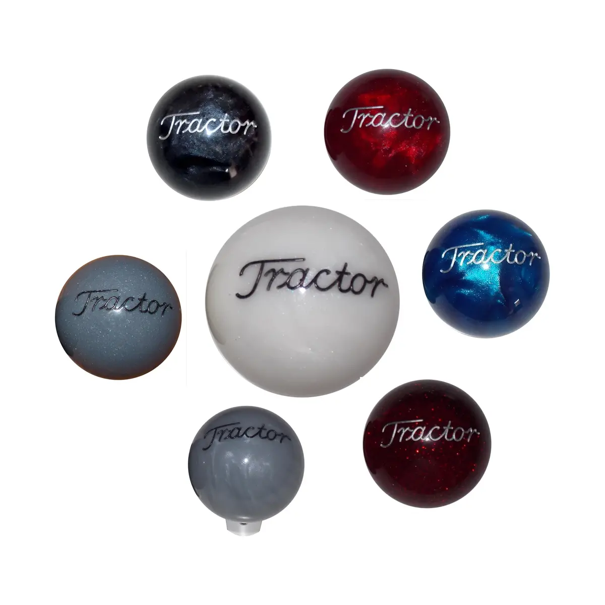 Font 1 Engraved Tractor Brake Knobs (5/8"-11 Female Threads) Twisted Shifterz (Choose Color) 1