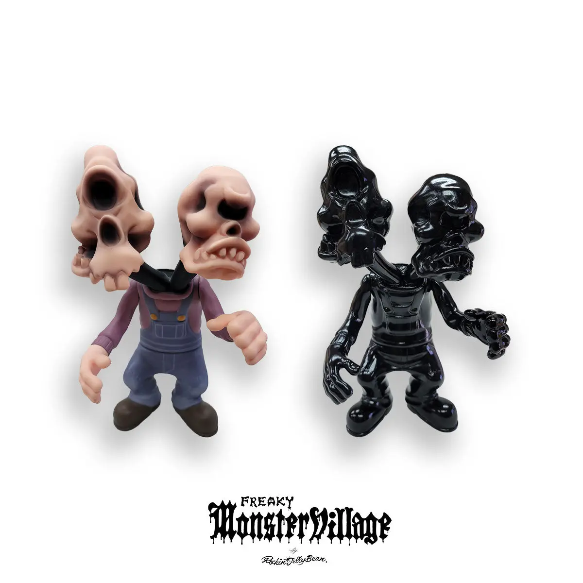 -Freaky Monsters Village- "Twin Head" Soft Vinyl Toy 1