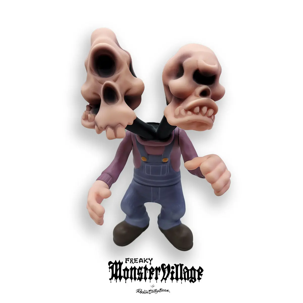 -Freaky Monsters Village- "Twin Head" Soft Vinyl Toy 2