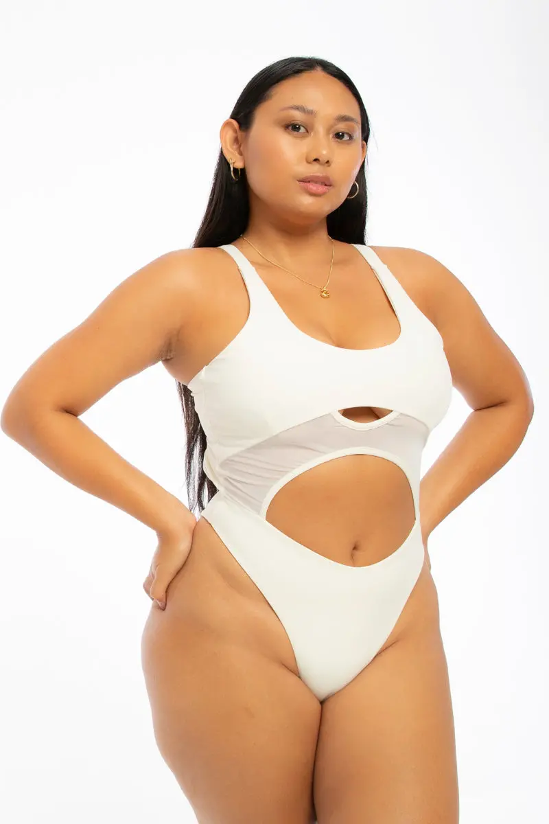 Nona Perkasa Luna Bodysuit - Ivory 1