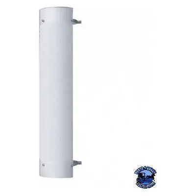 United Pacific 48" Tall 270 Degree Stainless Exhaust Muffler Shield - Plain 9" And 10" 1