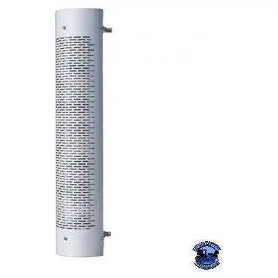 United Pacific 48" Tall 270 Degree Stainless Exhaust Muffler Shield - Horizontal Slot 1