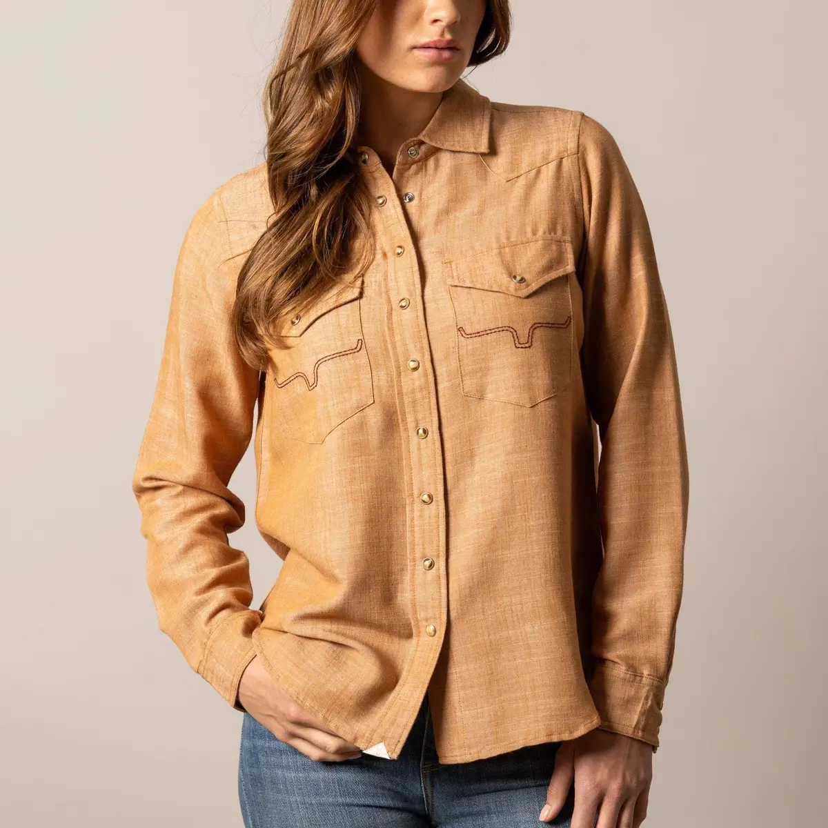 Lacy Blouse Shirt By Kimes Ranch In Tobacco 1