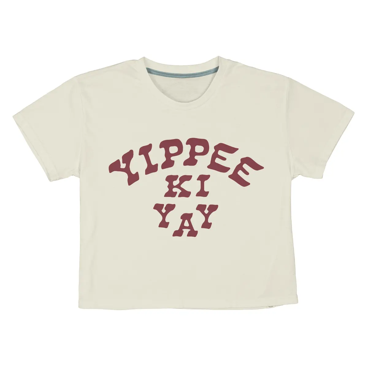 Yippee Ki Yay Crop Tee Bourbon Cowgirl 1