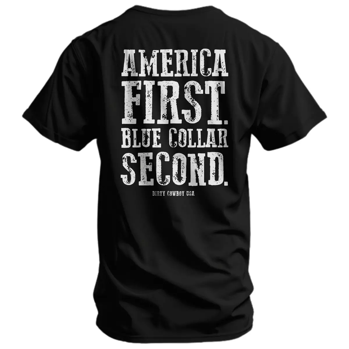 America First Blue Collar Second Men's T-Shirt 1