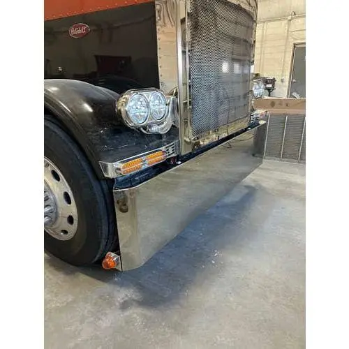 #Go-0000-97-Usx  20'' Blind Mount Hand Formed Mitered Bumper Peterbilt 389 1