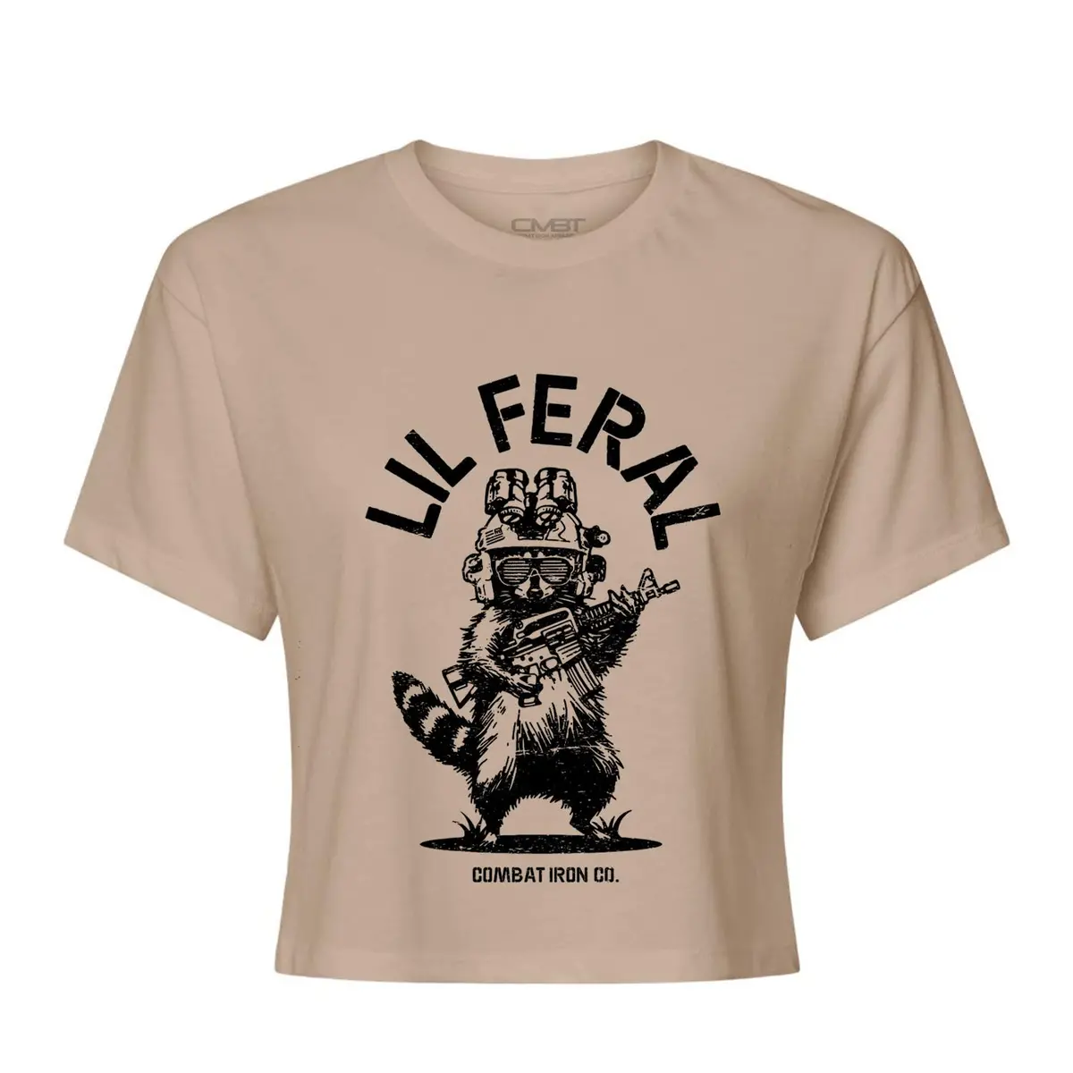 Lil Feral Raccoon Women's Crop T-Shirt 1