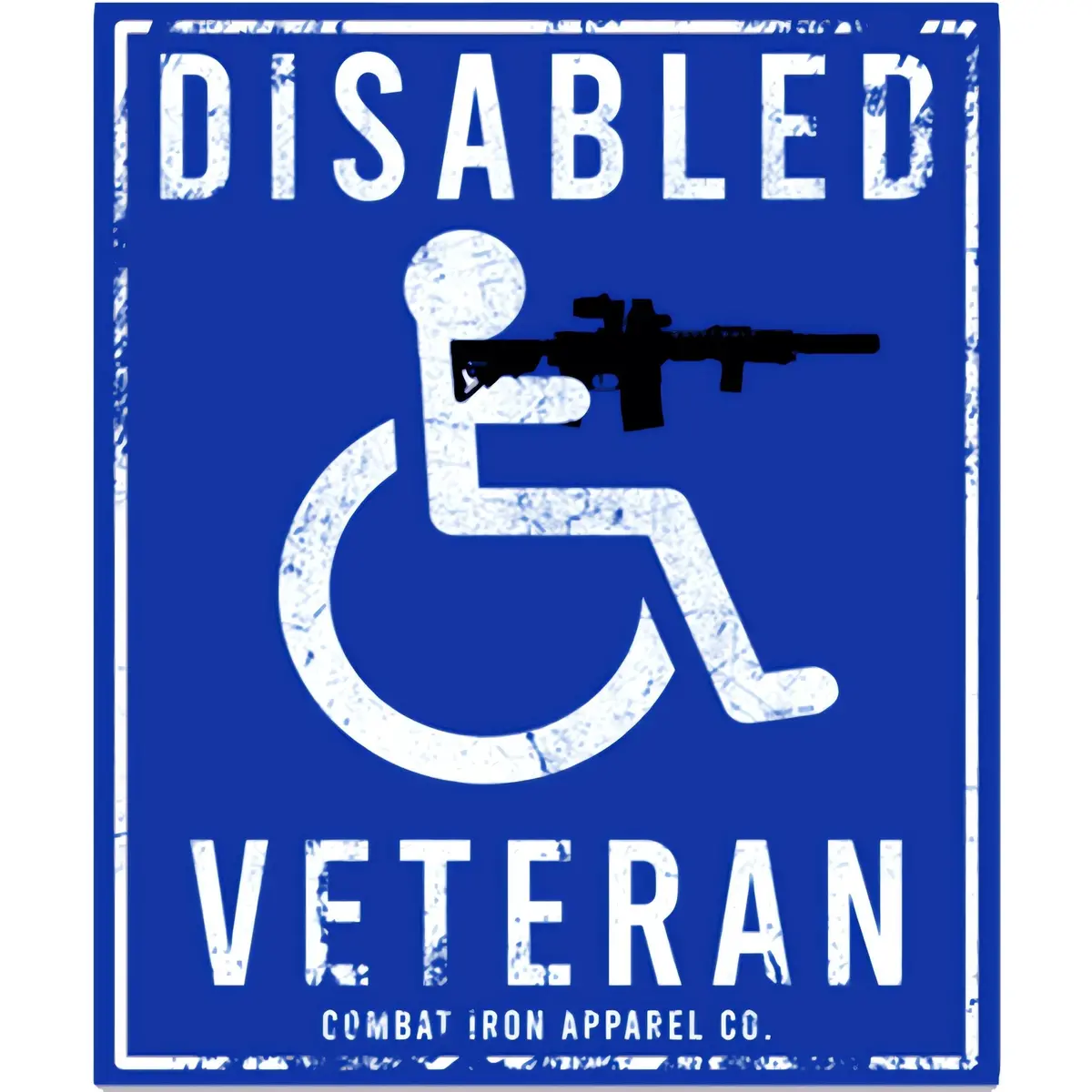 Disabled Veteran Parking Sign Decal Sticker 1