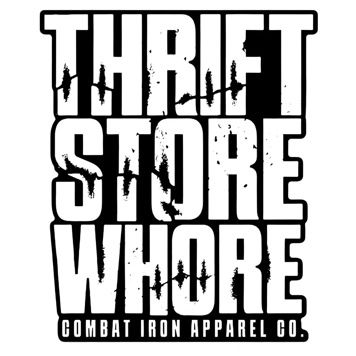 Thrift Store Whore Decal 1