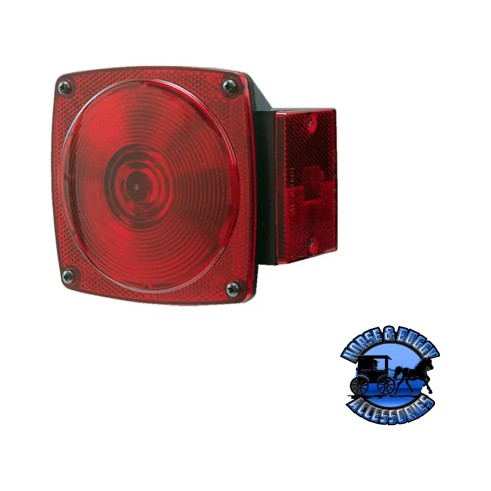 V421r 6.5"X2.25" Red Incandescent Stop/Turn/Tail, Oval 1