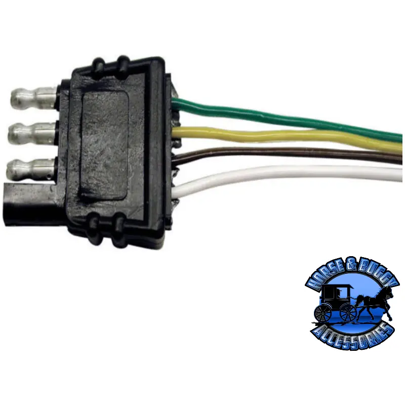 V5400a Connector, Trailer, 4-Way, 12″ Lead Wires 1