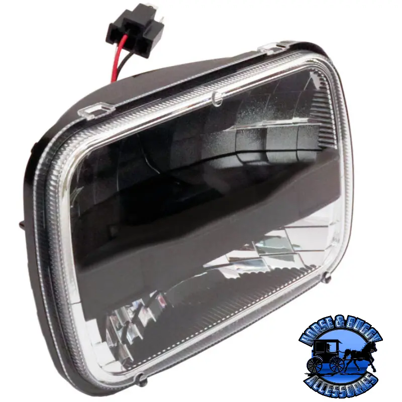 V705c Led Headlight, Rectangular, 5″X7″, White 1