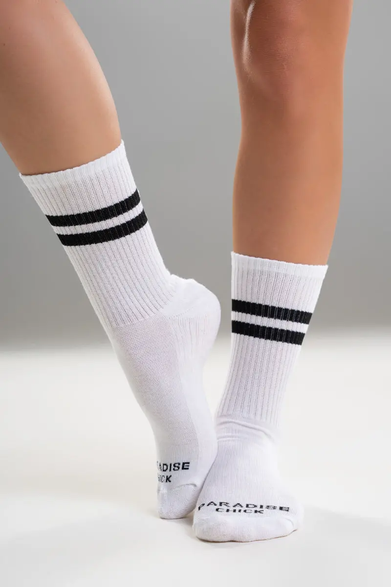 Paradise Chick Supreme Pole Dance Socks - White 2