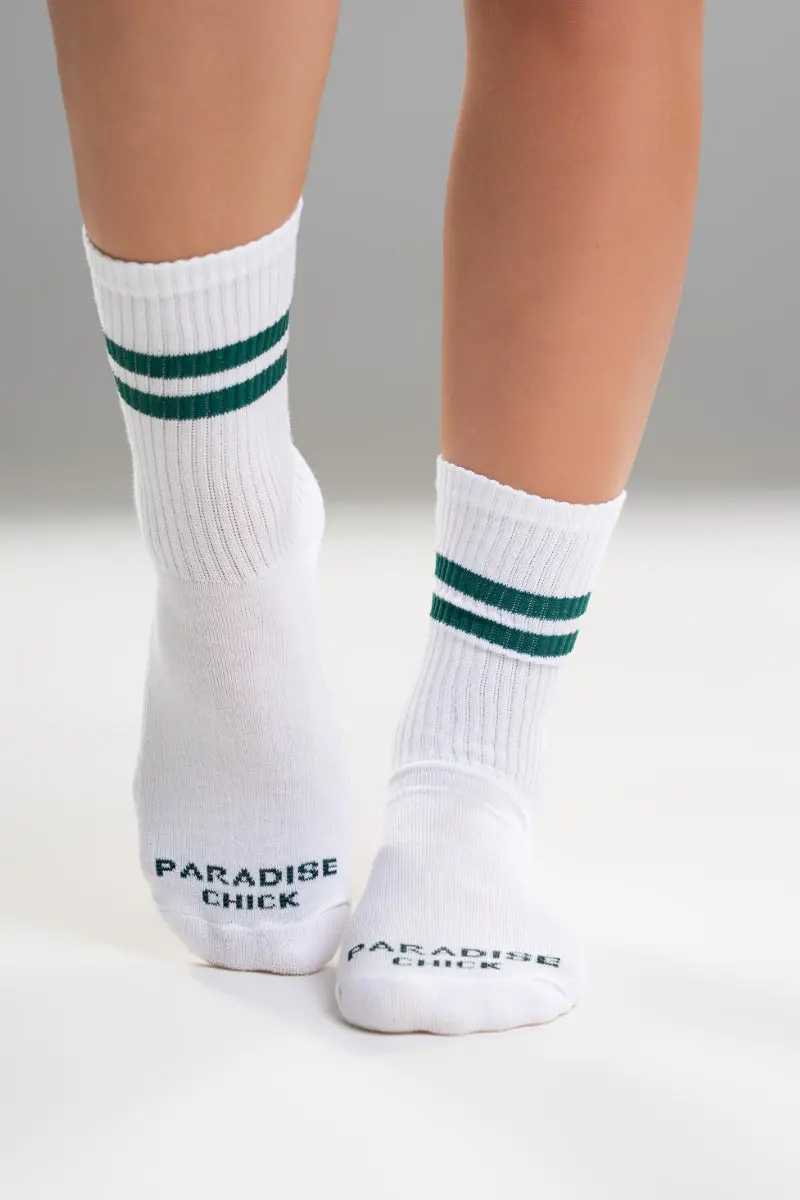 Paradise Chick Supreme Pole Dance Socks - Petrol 2