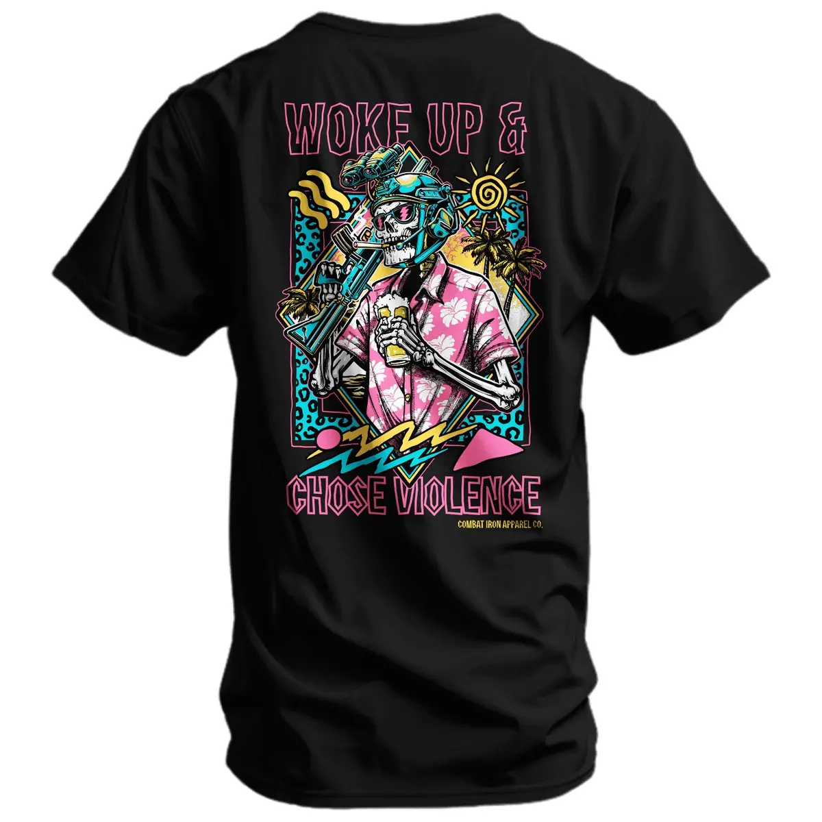 Woke Up & Chose Violence Men's T-Shirt 1
