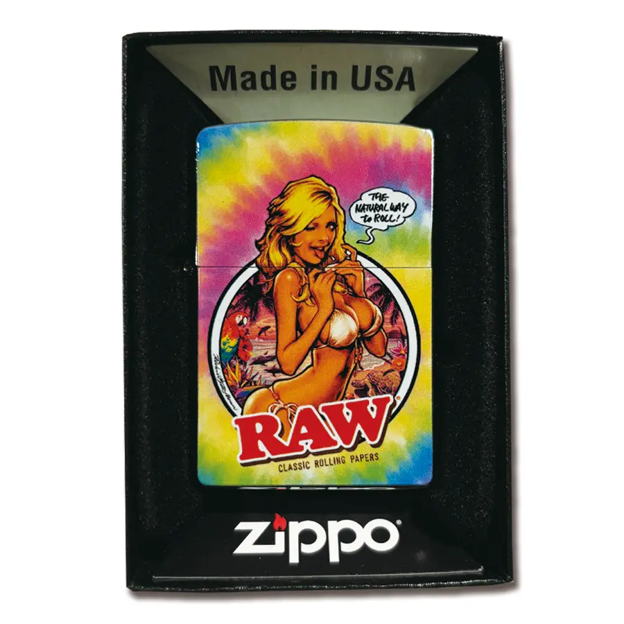 "Psychedelic Raw Girl" Zippo Lighter 1