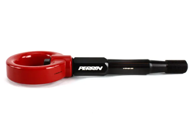 Perrin 15-17 Subaru Wrx/Sti Tow Hook Kit (Front) - Red 1