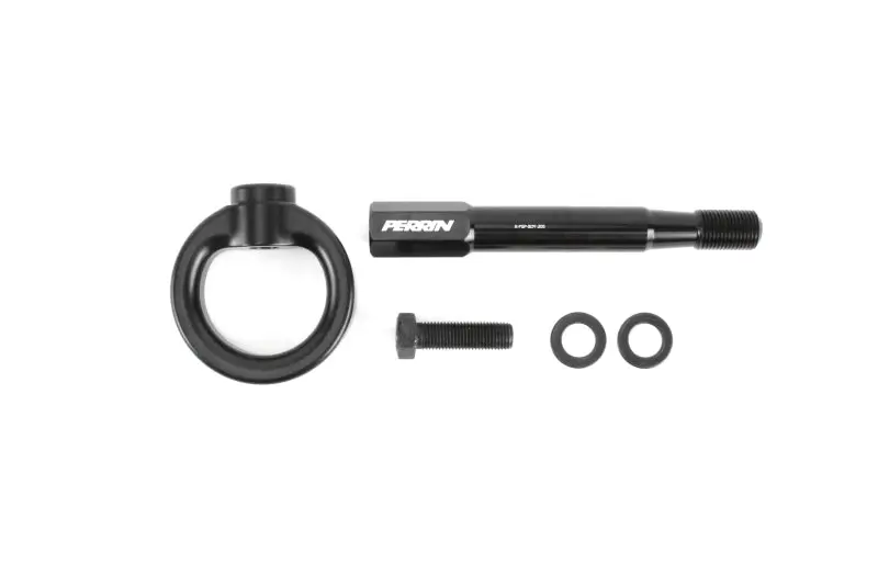 Perrin 18-21 Wrx/Sti / 13-20 Brz / 17-20 Toyota 86 Front Tow Hook Kit - Flat Black 1