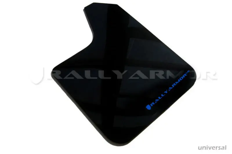 Rally Armor Universal Fit (No Hardware) Black Ur Mud Flap W/ Blue Logo 1