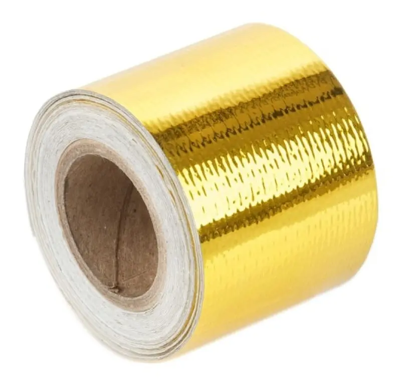 Torque Solution Gold Reflective Heat Tape Universal 2Inx30ft 1