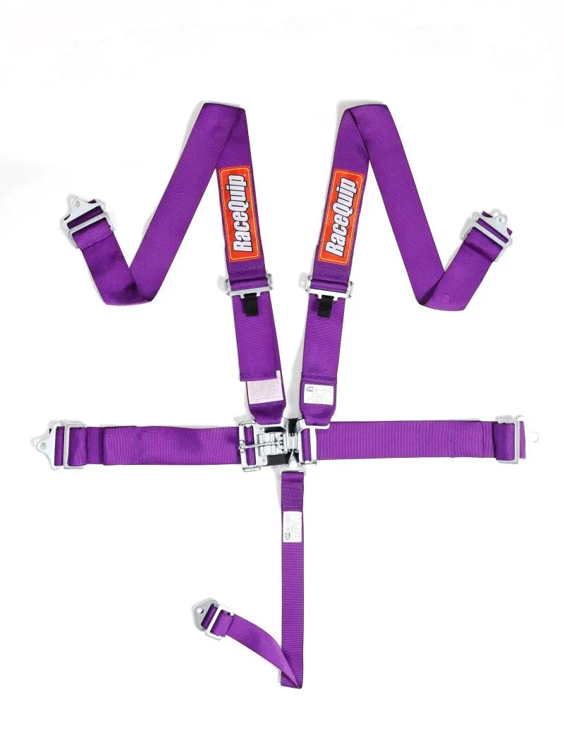 Racequip Purple L & L 5Pt Seat Belt 1