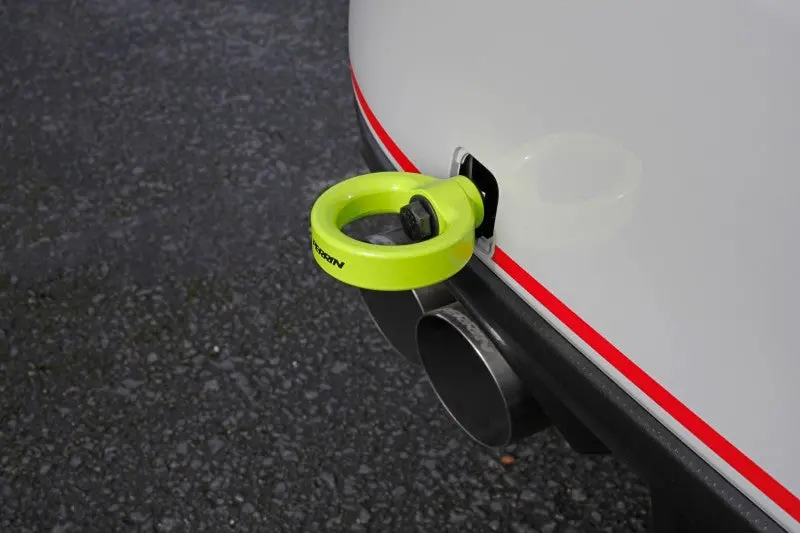 Perrin 15-19 Subaru Wrx/Sti Tow Hook Kit (Rear) - Neon Yellow 1