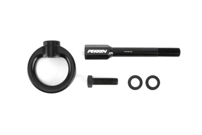 Perrin 02-07 Subaru Wrx/Sti Tow Hook Kit (Front) - Flat Black 1